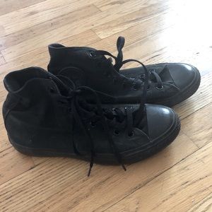 All Black Converse High Top